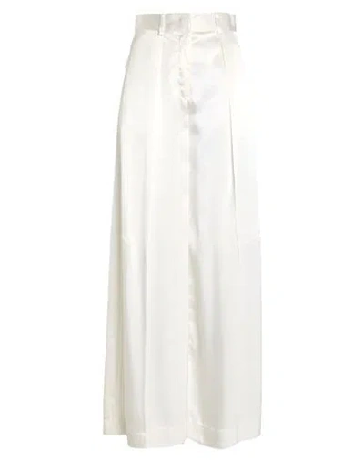 Jil Sander Woman Pants White Size 6 Viscose