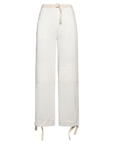 Jil Sander+ Woman Pants White Size M Cotton