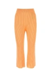 Jil Sander Peach Viscose Cropped Cut Pant In Orange