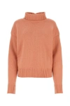 Jil Sander Pink Cashmere Blend Oversize Sweater In Pink