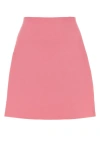 Jil Sander Flared Hemline Mini Skirt In Polyester In Pink