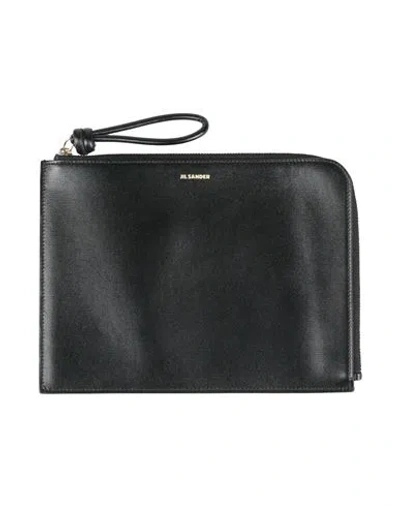 Jil Sander Woman Pouch Black Size - Leather