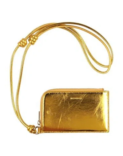 Jil Sander Woman Pouch Gold Size - Calfskin