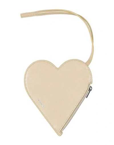 Jil Sander Woman Pouch Pastel Yellow Size - Leather