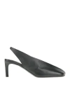 Jil Sander Woman Pumps Black Size 10 Leather In Black