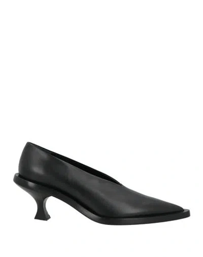 Jil Sander Woman Pumps Black Size 7 Calfskin