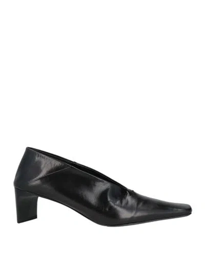 Jil Sander Woman Pumps Black Size 7 Leather