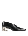 Jil Sander Woman Pumps Black Size 8 Calfskin In Black