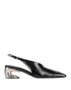 Jil Sander Sculptural Heel V-cut Pump In Black