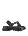 Jil Sander Open Toe Chunky Hiking Sandals In Black