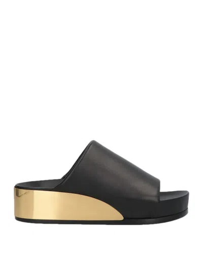 Jil Sander Sandals In Black