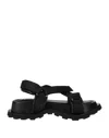 Jil Sander Sole Sandals With Adjustable Straps In Black