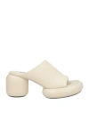 Jil Sander Block-heel Slip-on Mules In White
