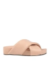 Jil Sander Woman Sandals Pink Size 7 Soft Leather