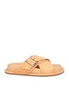 Jil Sander Woman Sandals Sand Size 8 Leather In Beige