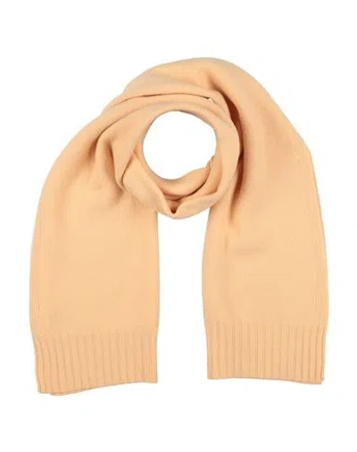 Jil Sander Woman Scarf Apricot Size - Wool In Neutral