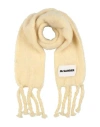 Jil Sander Woman Scarf Beige Size - Mohair Wool, Wool, Polyamide