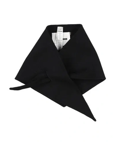 Jil Sander Woman Scarf Black Size - Cashmere, Polyester, Acrylic