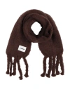 Jil Sander Woman Scarf Brown Size - Mohair Wool, Wool, Polyamide