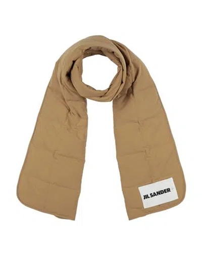 Jil Sander Woman Scarf Camel Size - Polyester In Brown