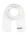 Jil Sander Woman Scarf Cream Size - Polyester In White