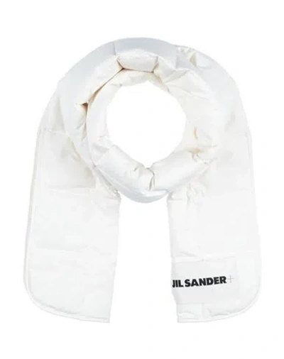 Jil Sander Woman Scarf Cream Size - Polyester In White