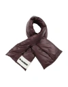 Jil Sander Woman Scarf Dark Purple Size - Polyamide In Brown