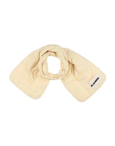 Jil Sander Woman Scarf Ivory Size - Polyester In Neutral