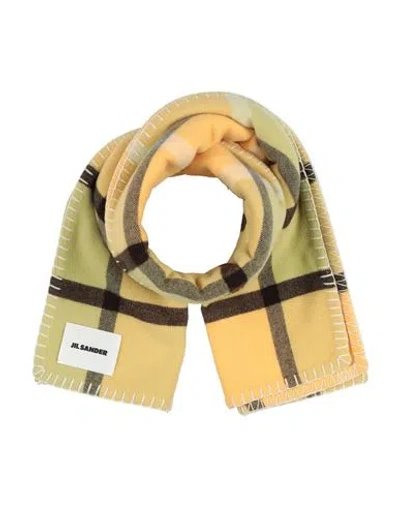 Jil Sander Woman Scarf Light Green Size - Cashmere In Yellow