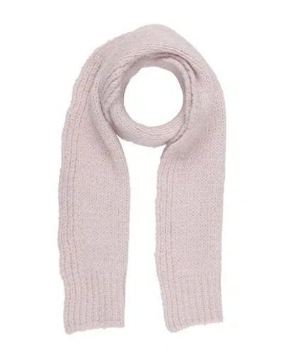 Jil Sander Woman Scarf Light Pink Size - Mohair Wool, Alpaca Wool, Polyamide
