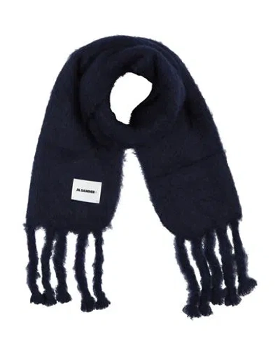 Jil Sander+ Woman Scarf Midnight Blue Size - Mohair Wool, Wool, Polyamide