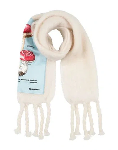 Jil Sander + Woman Scarf Off White Size - Mohair Wool, Wool, Polyamide, Viscose