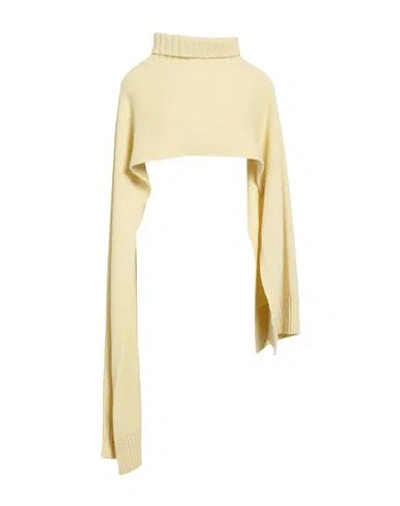 Jil Sander Woman Scarf Pastel Yellow Size - Cashmere In Nude