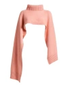 Jil Sander Woman Scarf Salmon Pink Size - Cashmere