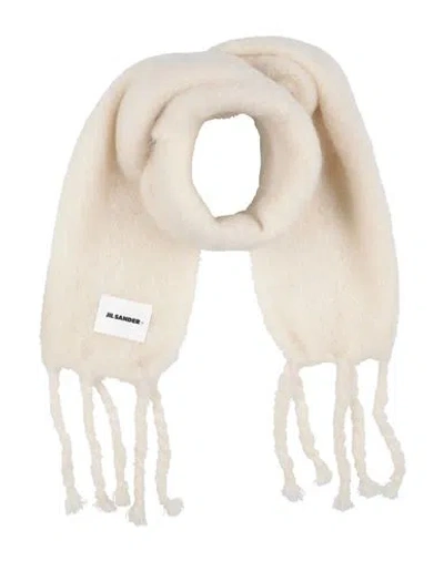Jil Sander+ Woman Scarf White Size - Mohair Wool, Wool, Polyamide