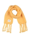 Jil Sander Woman Scarf Yellow Size - Mohair Wool, Wool, Polyamide