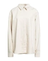 Jil Sander Woman Shirt Beige Size M Cotton, Hemp In Neutral