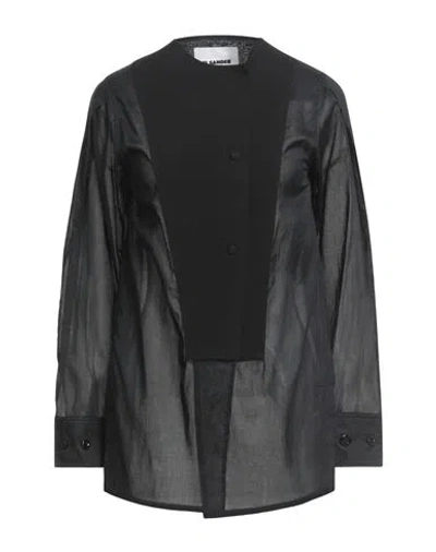 Jil Sander Woman Shirt Black Size 00 Cotton, Viscose