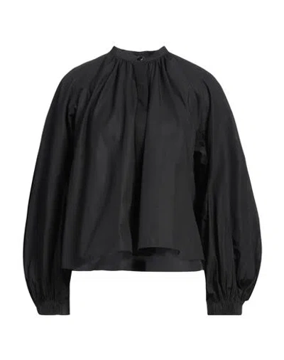 Jil Sander Woman Shirt Black Size 2 Cotton