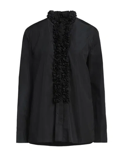 Jil Sander Woman Shirt Black Size 2 Polyester