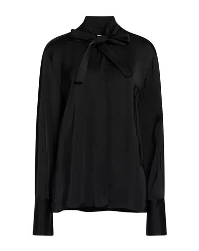 Jil Sander Woman Shirt Black Size 2 Viscose