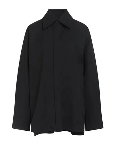 Jil Sander Woman Shirt Black Size 2 Wool
