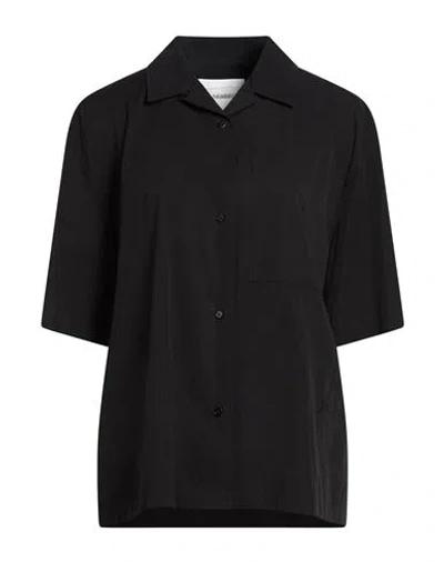 Jil Sander + Woman Shirt Black Size 6 Cotton