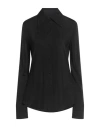 Jil Sander Woman Shirt Black Size 6 Viscose