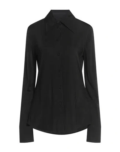 Jil Sander Woman Shirt Black Size 6 Viscose