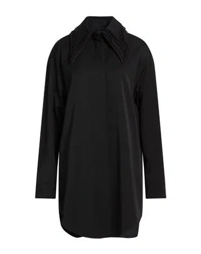 Jil Sander Woman Shirt Black Size 6 Wool