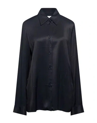 Jil Sander Woman Shirt Black Size 8 Viscose
