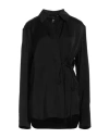 Jil Sander Woman Shirt Black Size 8 Viscose