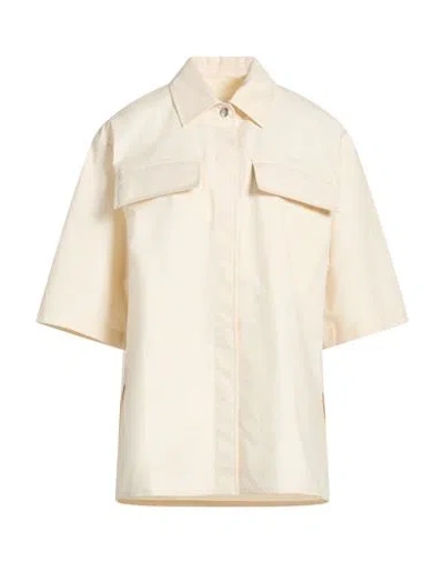 Jil Sander + Woman Shirt Cream Size 4 Cotton In Neutral