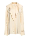 Jil Sander Woman Shirt Cream Size 6 Viscose In White